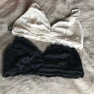 Bralet lace bra set. Adjustable straps. Lace bra